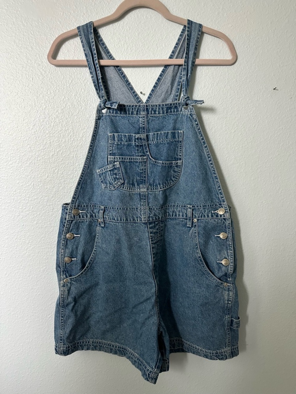 Vintage St. John’s Bay Denim Short Overalls
